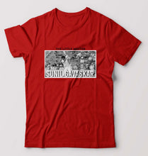 Load image into Gallery viewer, Sunil Gavaskar T-Shirt for Men-S(38 Inches)-Red-Ektarfa.online
