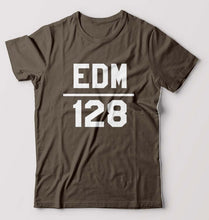 Load image into Gallery viewer, EDM T-Shirt for Men-S(38 Inches)-Olive Green-Ektarfa.online
