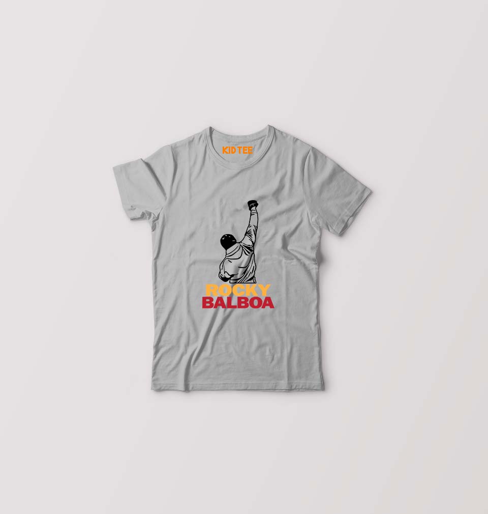 Rocky Balboa Kids T-Shirt for Boy/Girl-Grey-Ektarfa.online