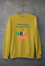 Load image into Gallery viewer, Nope Unisex Sweatshirt for Men/Women-S(40 Inches)-Mustard Yellow-Ektarfa.online
