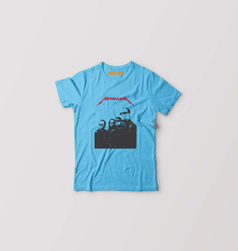Metallica Kids T-Shirt for Boy/Girl-Light Blue-Ektarfa.online