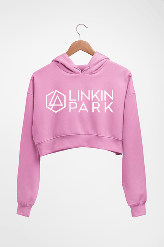Linkin Park Crop HOODIE FOR WOMEN-Light Pink-Ektarfa.online