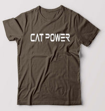 Load image into Gallery viewer, Cat Power T-Shirt for Men-Olive Green-Ektarfa.online
