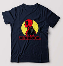 Load image into Gallery viewer, Deadpool Superhero T-Shirt for Men-S(38 Inches)-Navy Blue-Ektarfa.online
