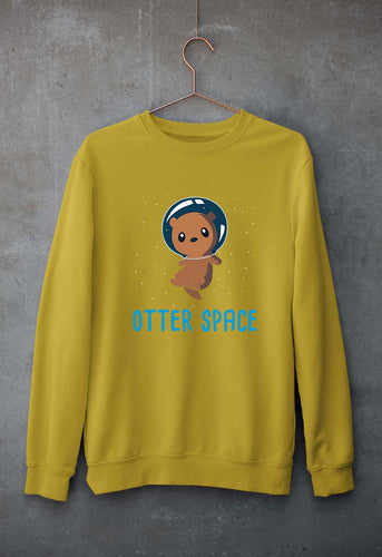 Space Unisex Sweatshirt for Men/Women-Mustard Yellow-Ektarfa.online