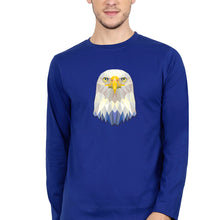 Load image into Gallery viewer, Eagle Full Sleeves T-Shirt for Men-S(38 Inches)-Royal Blue-Ektarfa.online
