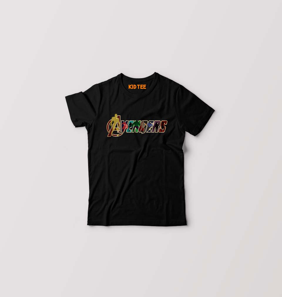 Avengers Kids T-Shirt for Boy/Girl-Black-Ektarfa.online