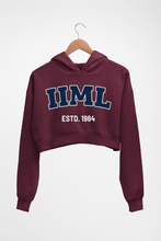 Load image into Gallery viewer, IIM Lucknow Crop HOODIE FOR WOMEN
