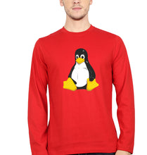 Load image into Gallery viewer, Linux Full Sleeves T-Shirt for Men-Red-Ektarfa.online
