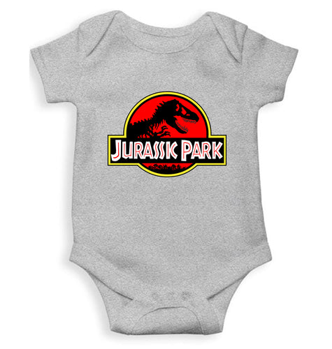 Jurassic Park Kids Romper Kids Romper For Baby Boy/Girl-0-5 Months(18 Inches)-Grey-Ektarfa.online