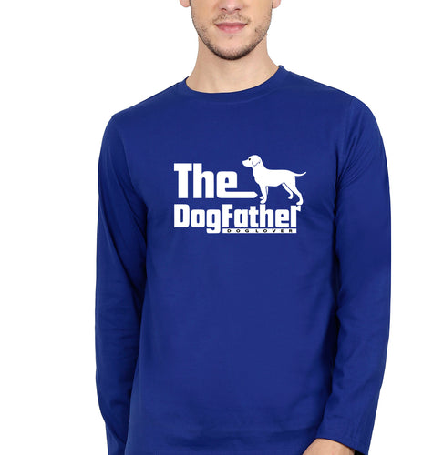 Dog Father Full Sleeves T-Shirt for Men-Royal Blue-Ektarfa.online