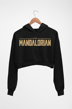 Load image into Gallery viewer, The Mandalorian Crop HOODIE FOR WOMEN-Black-Ektarfa.online
