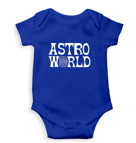 Astroworld Travis Scott Kids Romper For Baby Boy/Girl-0-5 Months(18 Inches)-Royal Blue-Ektarfa.online