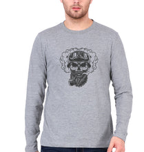 Load image into Gallery viewer, Skull Full Sleeves T-Shirt for Men-Grey-Ektarfa.online
