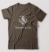 Load image into Gallery viewer, Tiffany &amp; Co T-Shirt for Men-S(38 Inches)-Olive Green-Ektarfa.online
