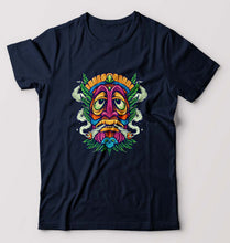 Load image into Gallery viewer, Weed Joint Stoned T-Shirt for Men-S(38 Inches)-Navy Blue-Ektarfa.online
