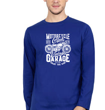 Load image into Gallery viewer, Motorcycle Full Sleeves T-Shirt for Men-Royal Blue-Ektarfa.online
