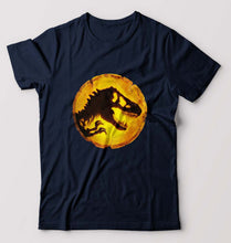 Load image into Gallery viewer, Jurassic World T-Shirt for Men-S(38 Inches)-Navy Blue-Ektarfa.online
