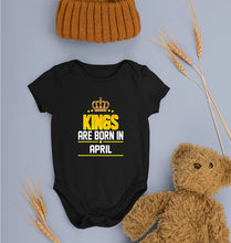 Load image into Gallery viewer, Kings Are Born In April Kids Romper For Baby Boy/Girl-Ektarfa.online
