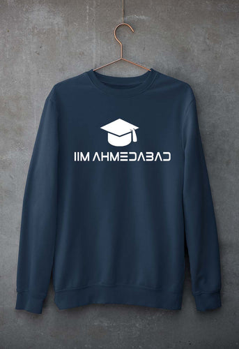 IIM A Ahmedabad Unisex Sweatshirt for Men/Women-S(40 Inches)-Navy Blue-Ektarfa.online