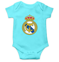 Load image into Gallery viewer, Real Madrid Kids Romper For Baby Boy/Girl-0-5 Months(18 Inches)-Sky Blue-Ektarfa.online
