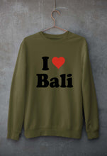 Load image into Gallery viewer, I Love Bali Unisex Sweatshirt for Men/Women-Olive Green-Ektarfa.online
