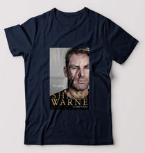 Load image into Gallery viewer, Shane Warne T-Shirt for Men-S(38 Inches)-Navy Blue-Ektarfa.online
