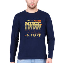Load image into Gallery viewer, Music Full Sleeves T-Shirt for Men-S(38 Inches)-Navy Blue-Ektarfa.online
