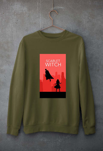 Scarlet Witch Wanda Unisex Sweatshirt for Men/Women-Olive Green-Ektarfa.online
