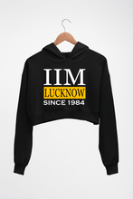 Load image into Gallery viewer, IIM Lucknow Crop HOODIE FOR WOMEN
