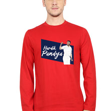 Load image into Gallery viewer, Hardik Pandya Full Sleeves T-Shirt for Men-Red-Ektarfa.online
