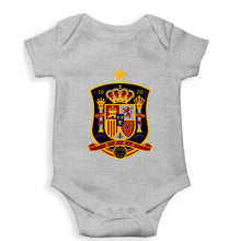 Load image into Gallery viewer, Spain Football Kids Romper For Baby Boy/Girl-0-5 Months(18 Inches)-Grey-Ektarfa.online
