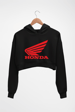 Load image into Gallery viewer, Honda Crop HOODIE FOR WOMEN-Black-Ektarfa.online
