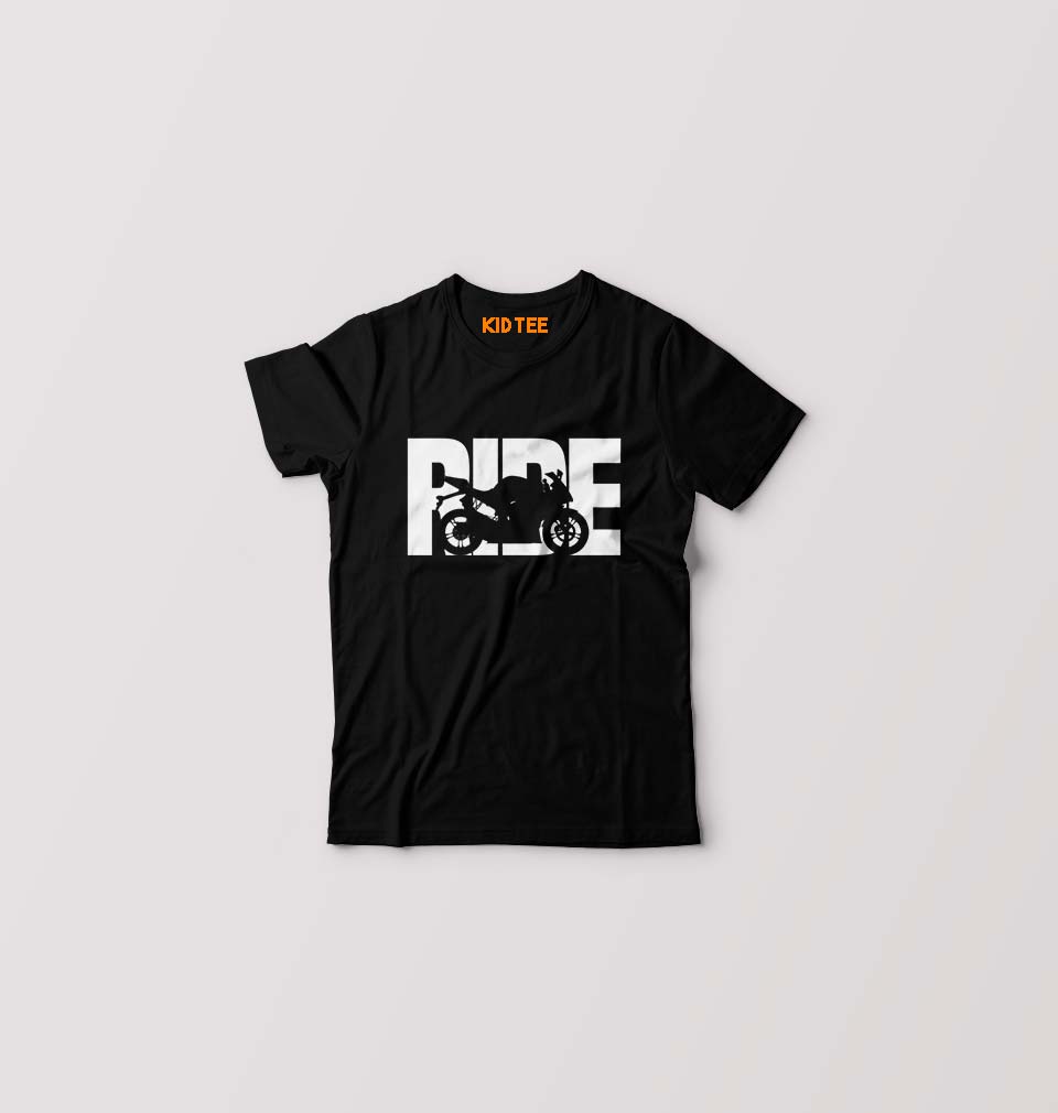 Ride Superbike Kids T-Shirt for Boy/Girl-Black-Ektarfa.online