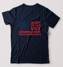 Load image into Gallery viewer, USA America T-Shirt for Men-Navy Blue-Ektarfa.online
