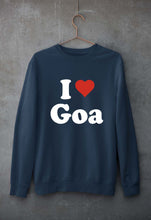 Load image into Gallery viewer, I Love Goa Unisex Sweatshirt for Men/Women-Navy blue-Ektarfa.online
