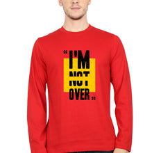 Load image into Gallery viewer, I&#39;M Not Over Full Sleeves T-Shirt for Men-S(38 Inches)-Red-Ektarfa.online
