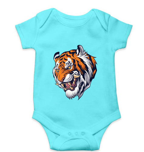 Tiger Kids Romper For Baby Boy/Girl-Sky Blue-Ektarfa.online