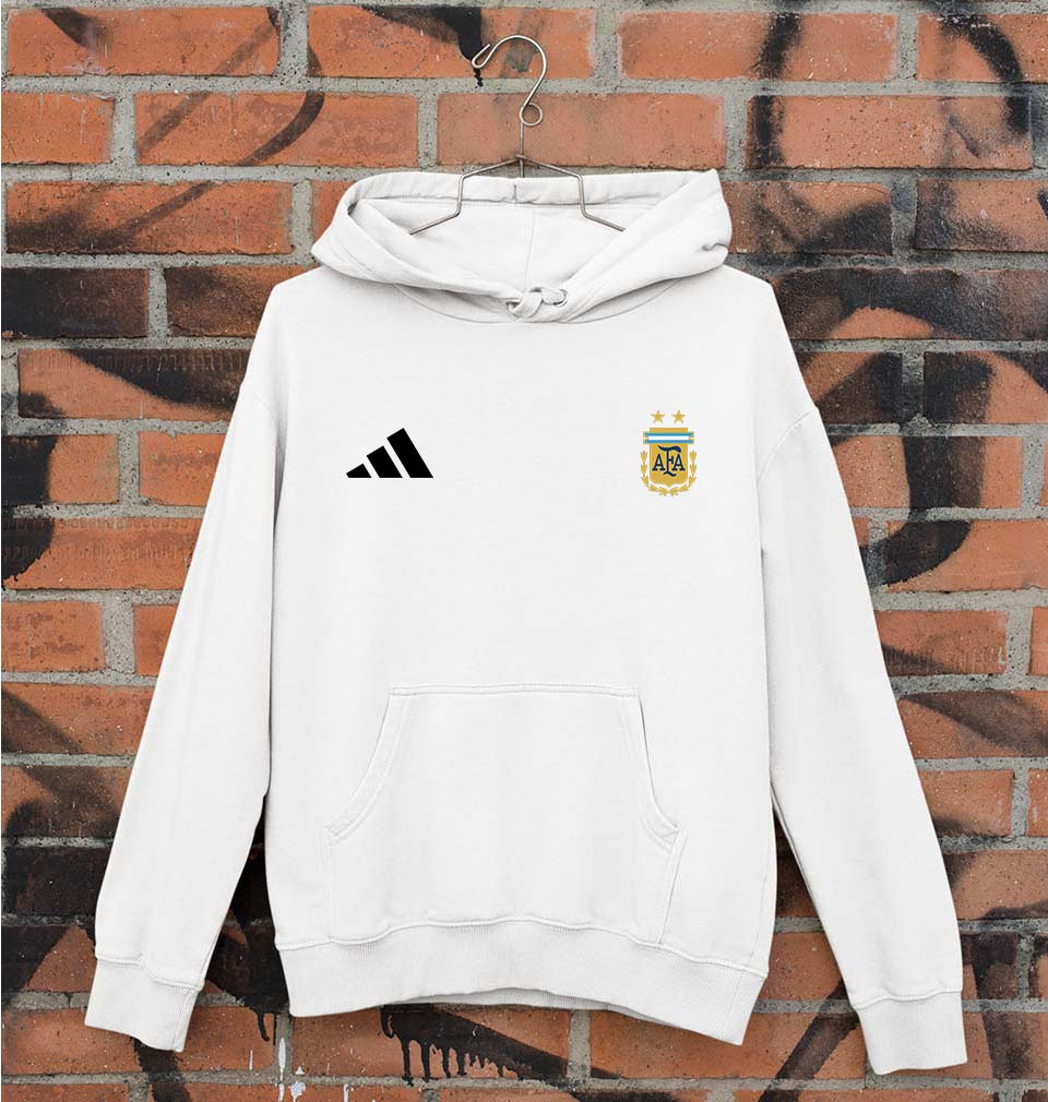 Argentina Football Unisex Hoodie for Men/Women-White-Ektarfa.online
