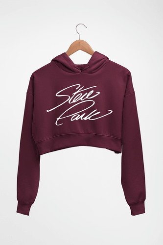 Steve Park Crop HOODIE FOR WOMEN-Maroon-Ektarfa.online