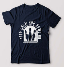 Load image into Gallery viewer, Bowling T-Shirt for Men-Navy Blue-Ektarfa.online
