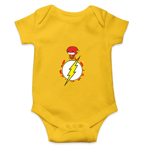 Flash Kids Romper Kids Romper For Baby Boy/Girl-0-5 Months(18 Inches)-Yellow-Ektarfa.online