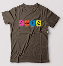 Load image into Gallery viewer, Badminton T-Shirt for Men-Olive Green-Ektarfa.online
