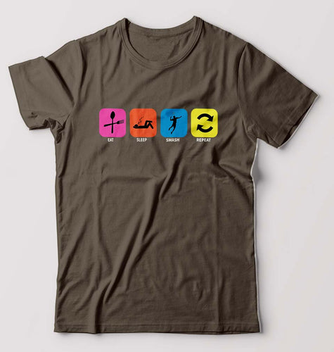 Badminton T-Shirt for Men-Olive Green-Ektarfa.online