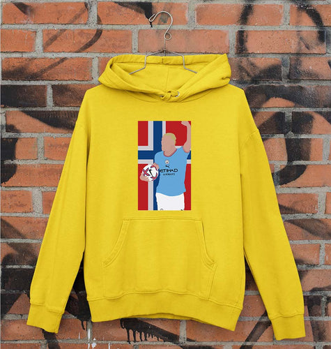 Erling Haaland Unisex Hoodie for Men/Women-Mustard Yellow-Ektarfa.online