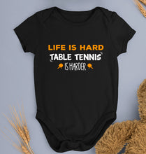 Load image into Gallery viewer, Table Tennis (TT) DNA Kids Romper For Baby Boy/Girl-0-5 Months(18 Inches)-Black-Ektarfa.online
