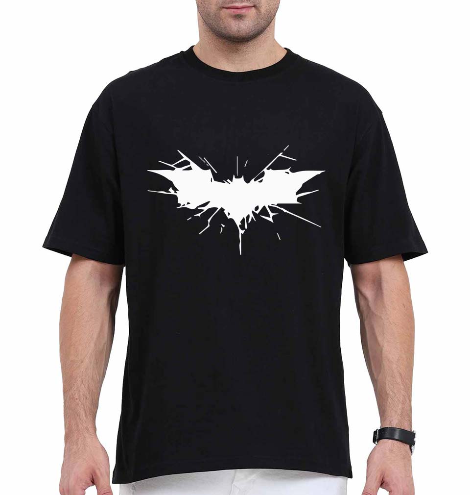 Batman Superhero Oversized T-Shirt for Men-Black-Ektarfa.online