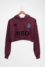 Load image into Gallery viewer, FC Porto 2021-22 Crop HOODIE FOR WOMEN-Maroon-Ektarfa.online
