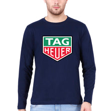 Load image into Gallery viewer, TAG Heuer Full Sleeves T-Shirt for Men-S(38 Inches)-Navy Blue-Ektarfa.online
