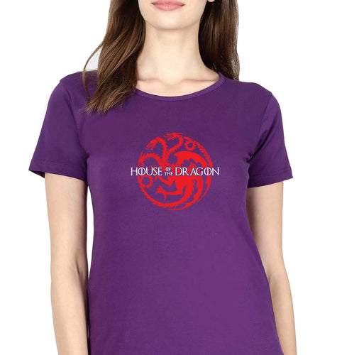 House of the Dragon T-Shirt for Women-Purple-Ektarfa.online